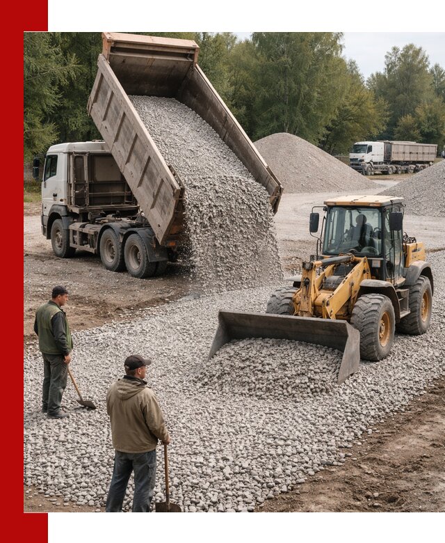 Купить гравийный щебень фракция 20-40 в Камышине с доставкой