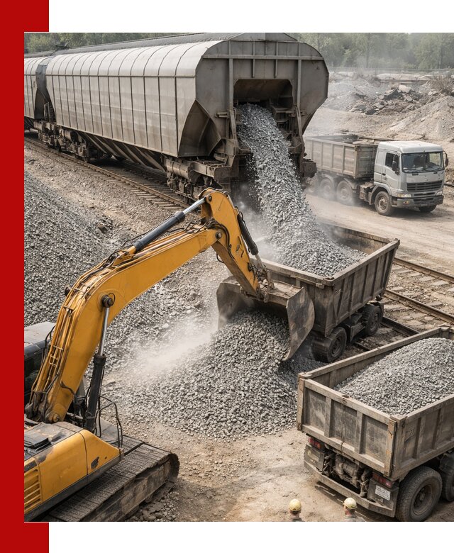 Доставка железнодорожного щебня в Камышине крупными партиями быстрого отгруза