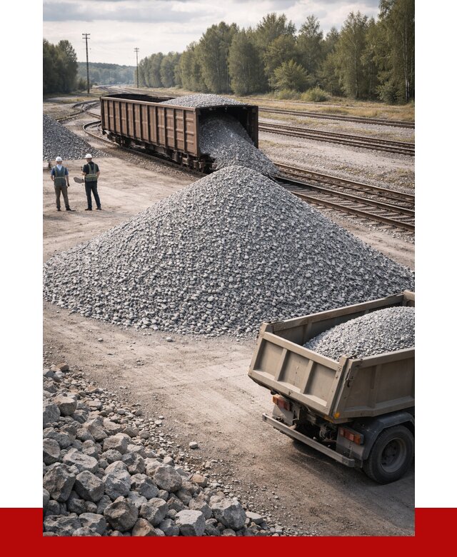 Железнодорожный щебень 20-60 в Камышине от 1747 р. | ПРОНЕРУДКмш