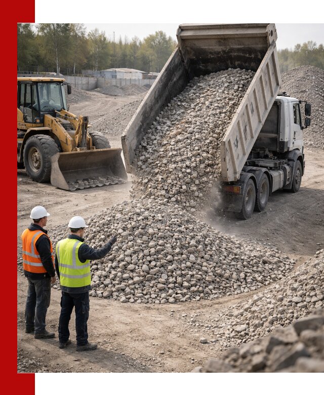 Вторичный щебень фракция 40–70 доставка в Камышине