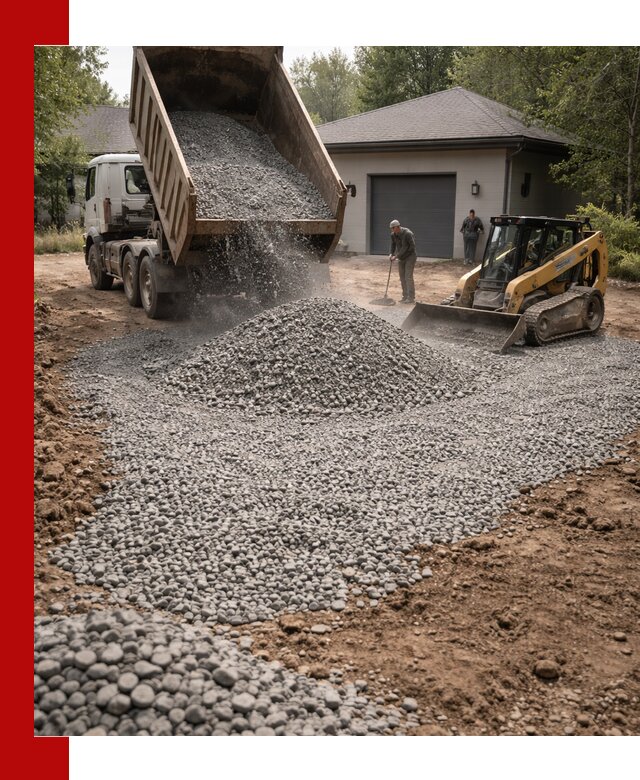 Щебень для парковки в Камышине: доставка и укладка качественного материала