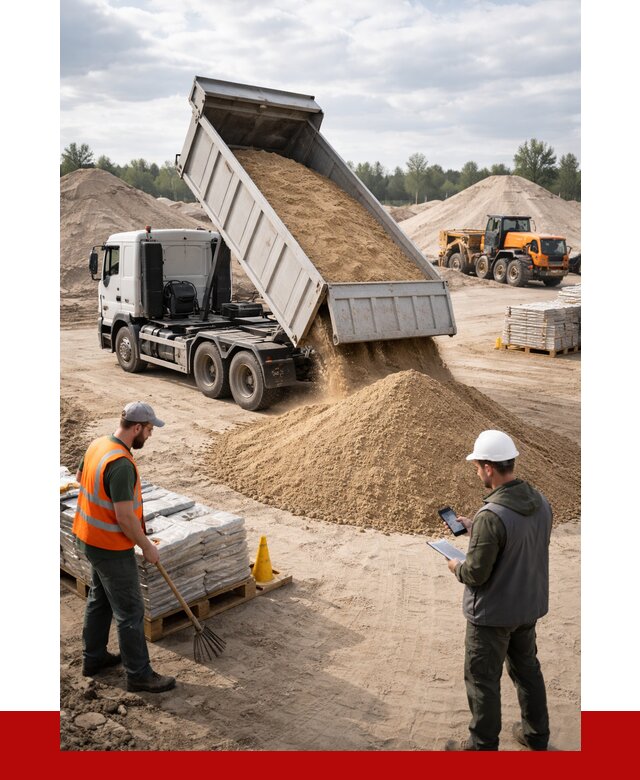 Карьерный песок с доставкой в Камышине от 3699 р. ПРОНЕРУДКмш