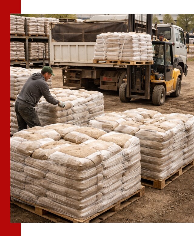 Карьерный песок в мешках с доставкой в Камышине