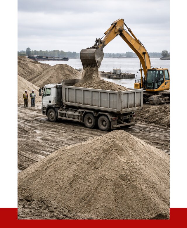 Купить речной песок навалом в Камышине от 1850 р., ПРОНЕРУДКмш