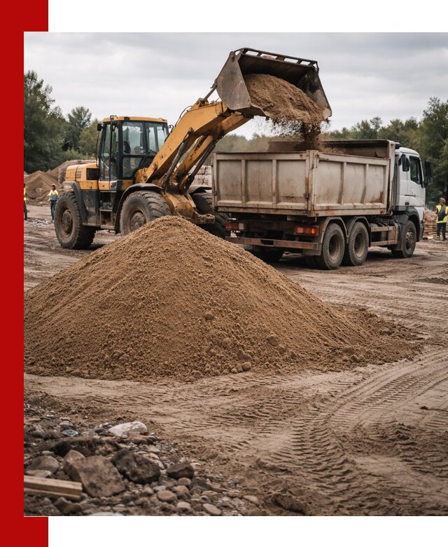 Доставка речного песка навалом в Камышине быстро и выгодно