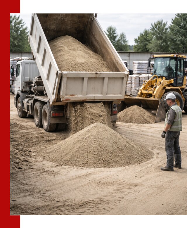 Поставка и доставка песка для бетона в Камышине
