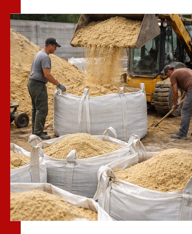 Поставка качественного песка для кладки в Камышине