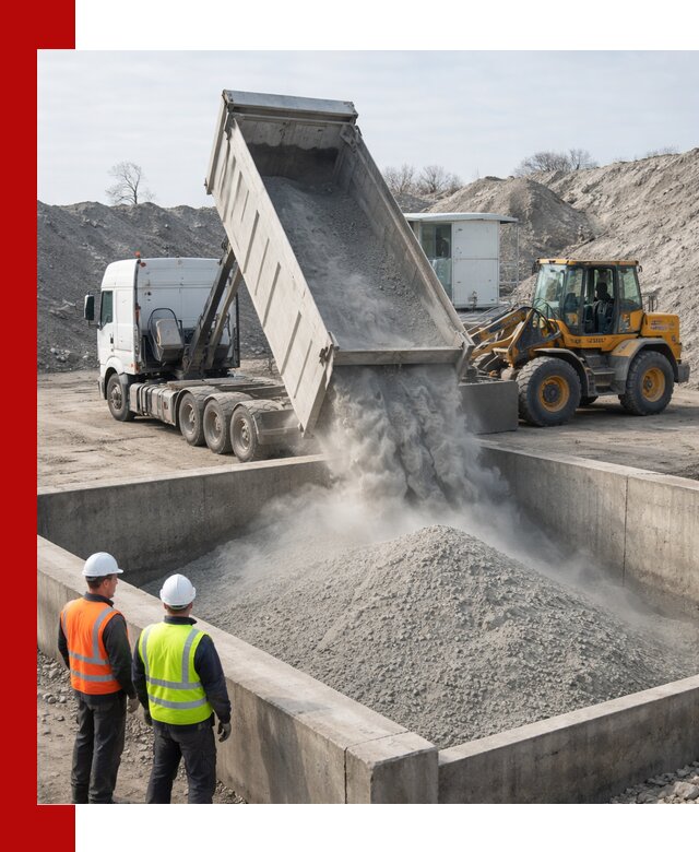 Доставка цемента навалом в Камышине крупными партиями