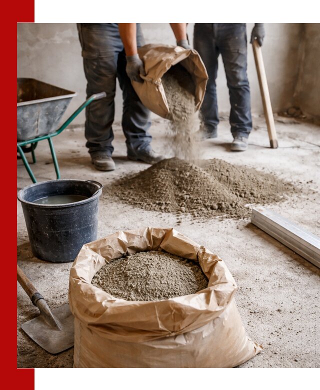 Доставка сухой смеси для стяжки в Камышине