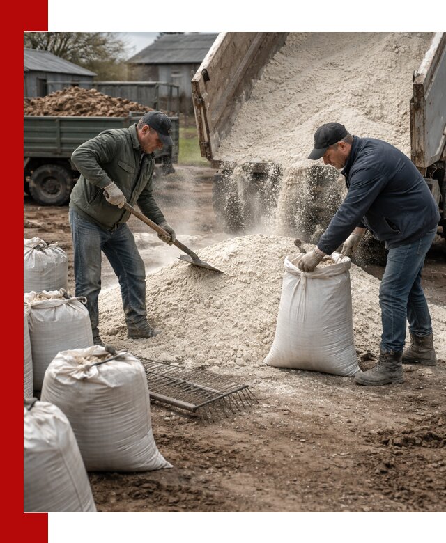 Доставка извести пушонки в Камышине оптом и мелким оптом