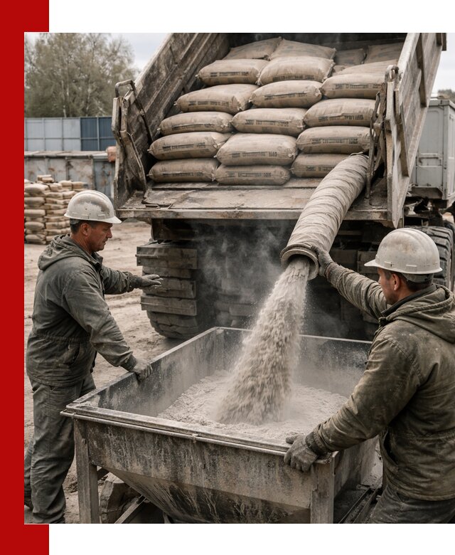 Доставка цемента М400 в Камышине оптом и в розницу