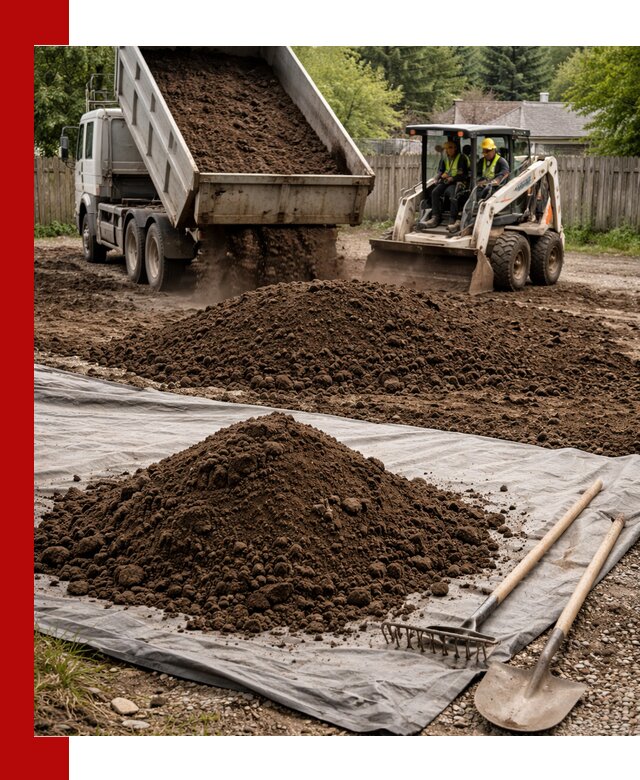 Грунт для отсыпки участка с доставкой в Камышине