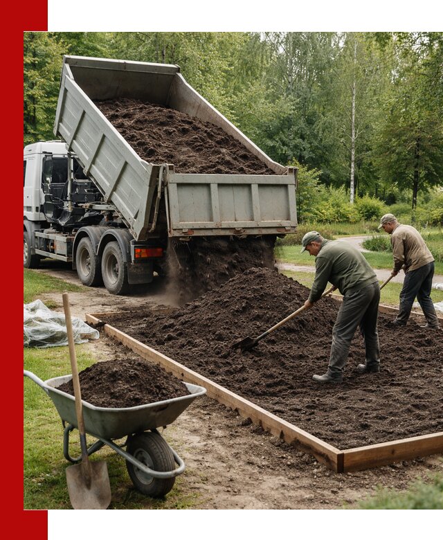 Доставка грунта для озеленения и благоустройства в Камышине