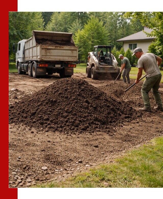 Доставка и укладка грунта для газона в Камышине