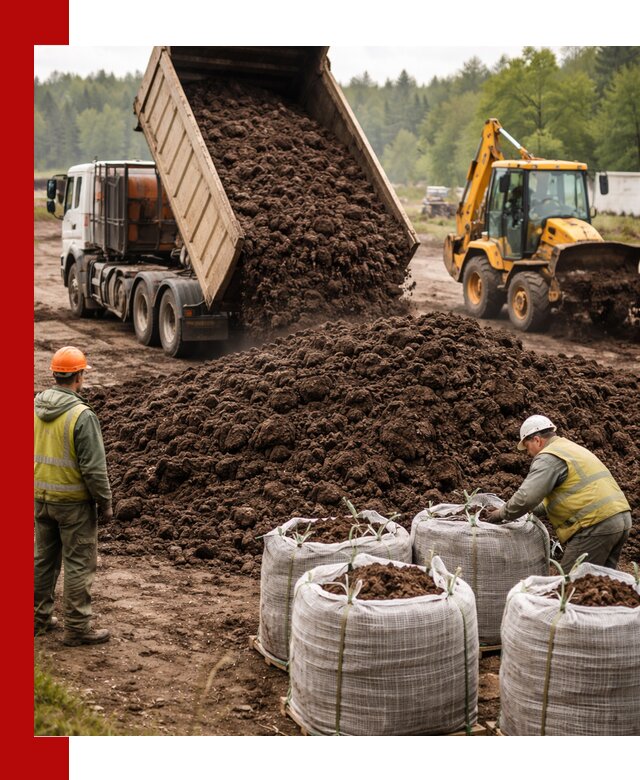 Доставка нейтрального торфа в Камышине оптом и в розницу