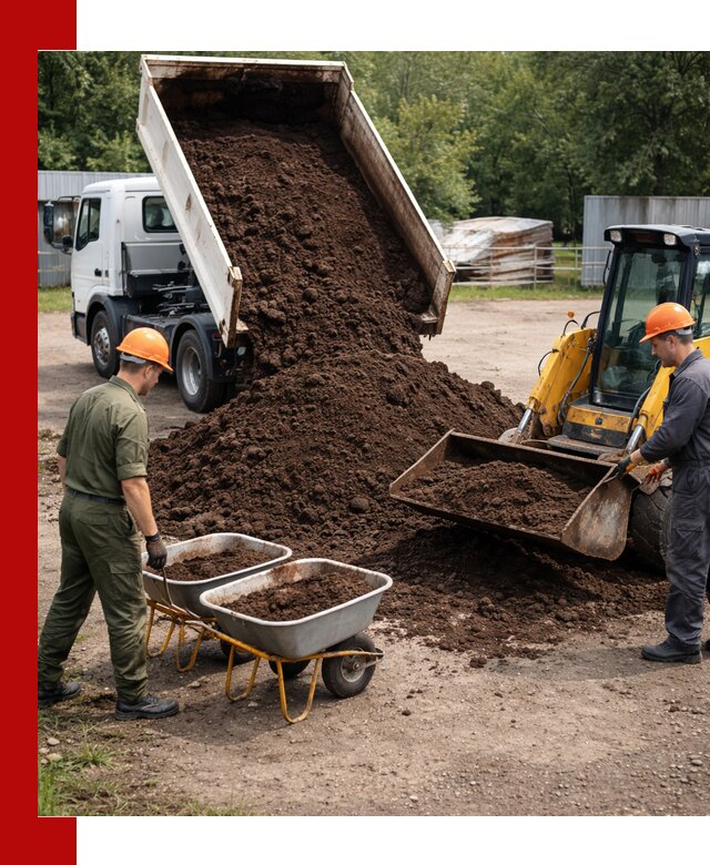 Доставка торфо-земляной смеси в Камышине для огорода и ландшафта