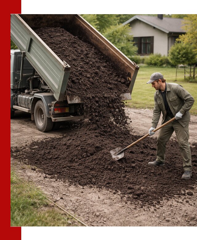 Чернозем для газона с доставкой в Камышине быстро и качественно