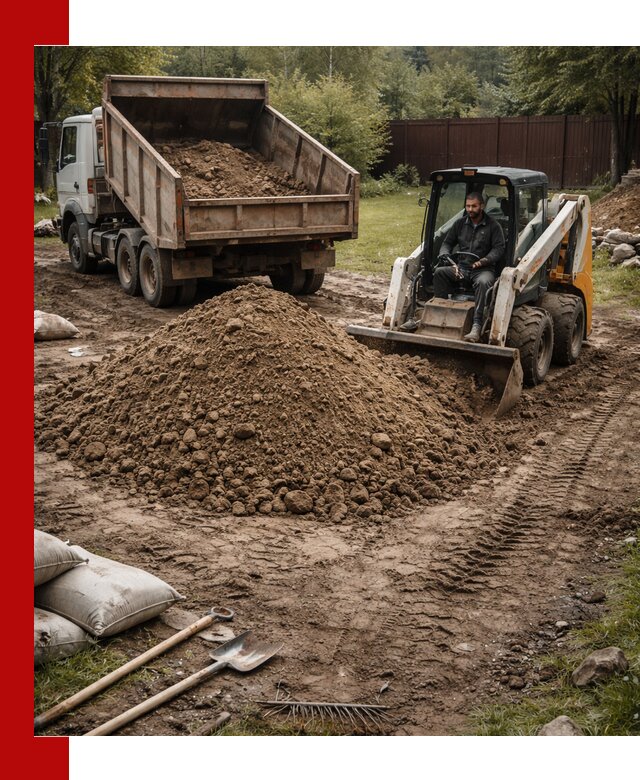 Суглинок для планировки участков в Камышине с доставкой и выгрузкой