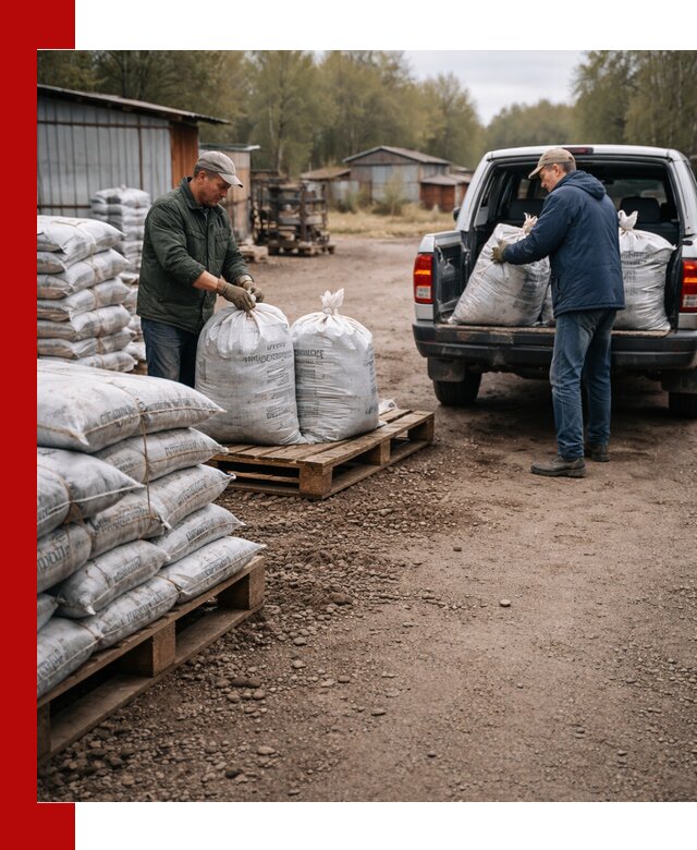 Купить конский навоз в мешках с доставкой в Камышине