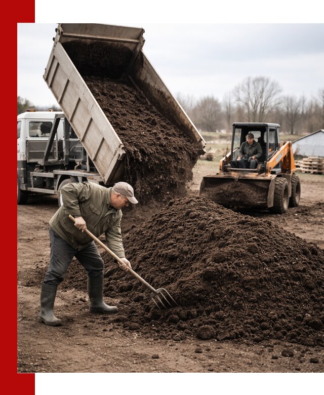 Доставка и продажа перегноя в Камышине быстро и дешево