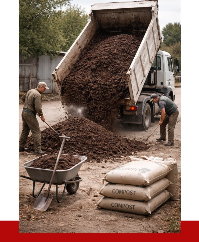 Купить компост в Камышине от 4316 р. за куб с доставкой | ПРОНЕРУДКмш