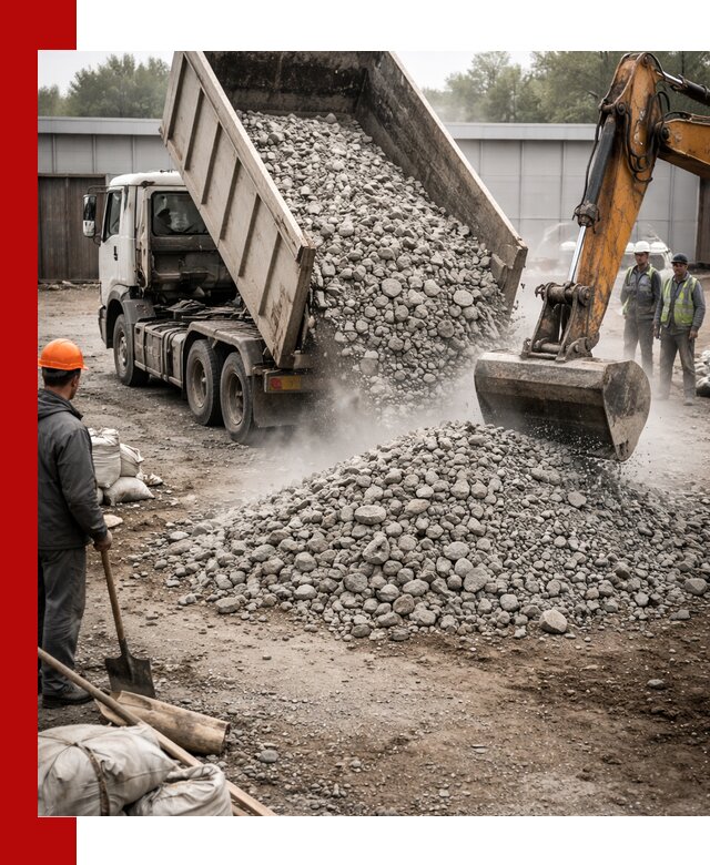 Доставка дробленого бетона в Камышине оптом и в розницу