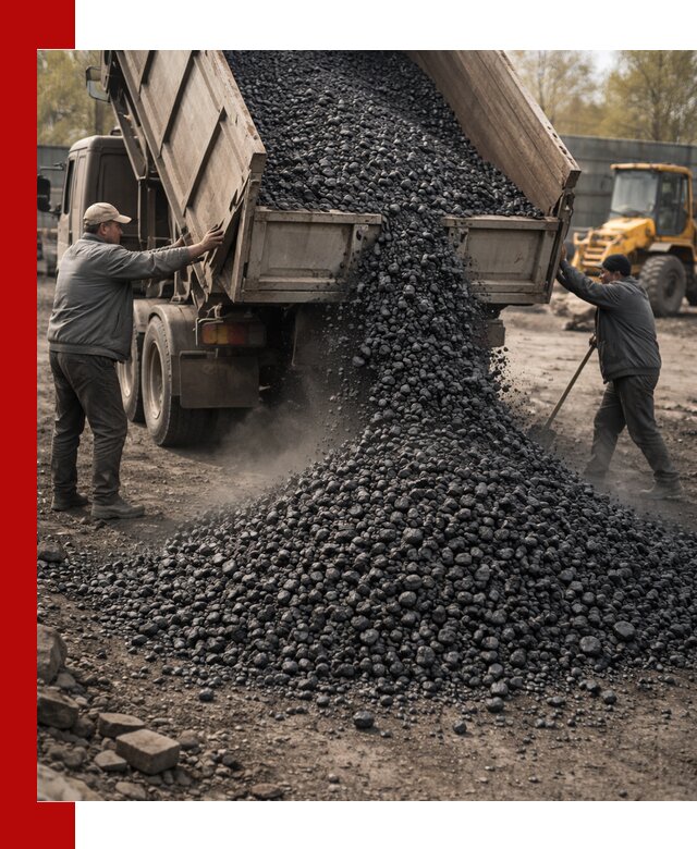 Доставка угля семечка самосвалами в Камышине