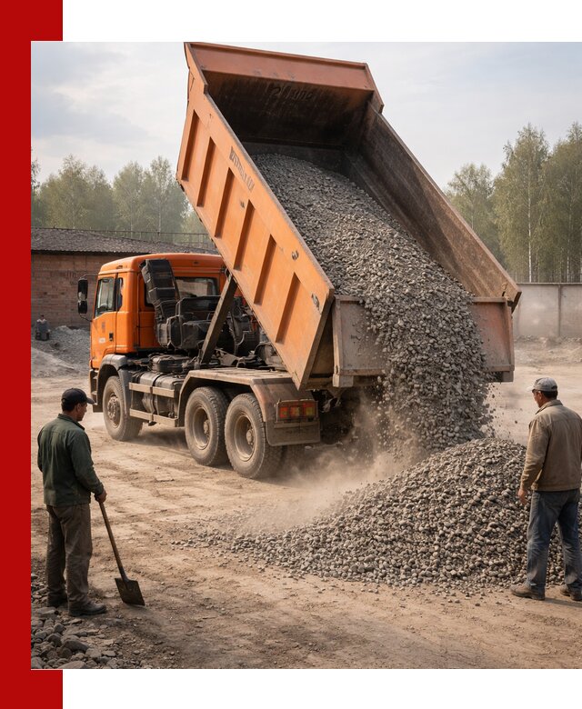 Доставка самосвалом 20 м3 в Камышине быстро и надежно