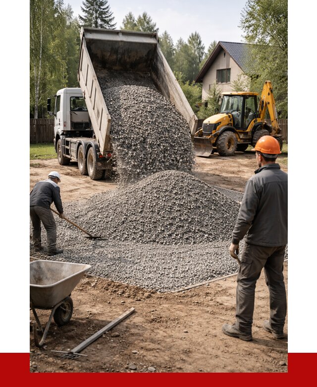 Отсыпка участка щебнем в Камышине от 6679 р. ПРОНЕРУДКмш