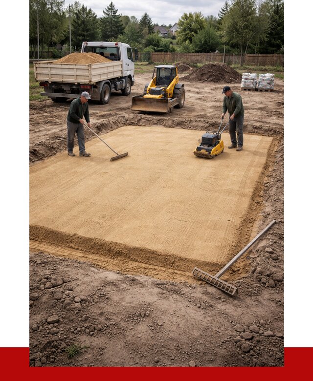 Устройство песчаной подушки в Камышине от 4624 р. ПРОНЕРУДКмш